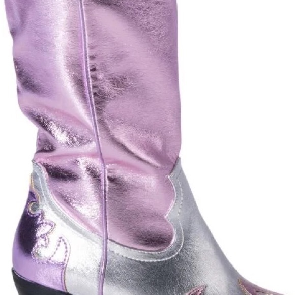 BRAND NEW Pink & Silver Glam Cowboy Boots - Picture 16 of 16